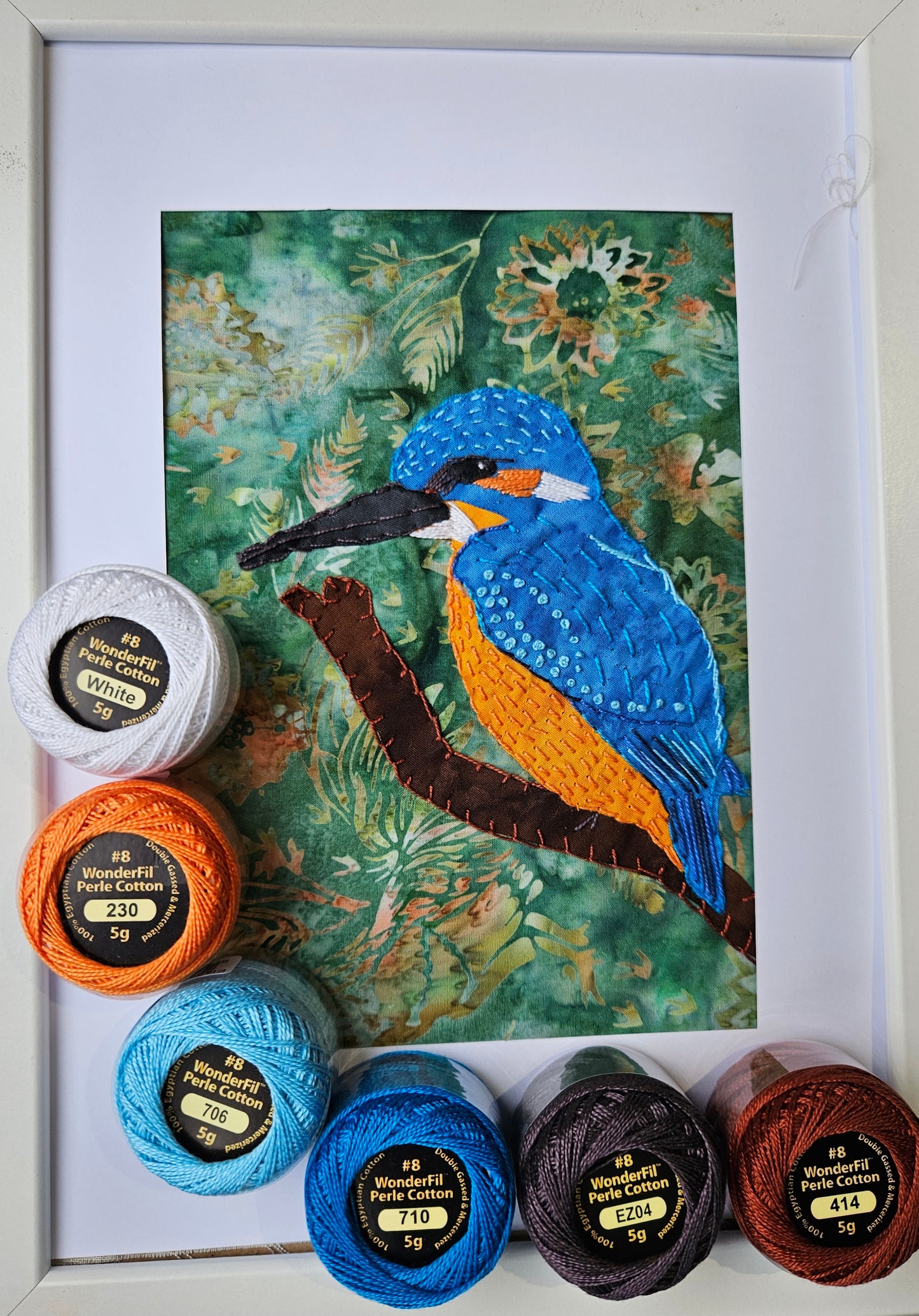 "Kingfisher" Slow Stitch Kit
