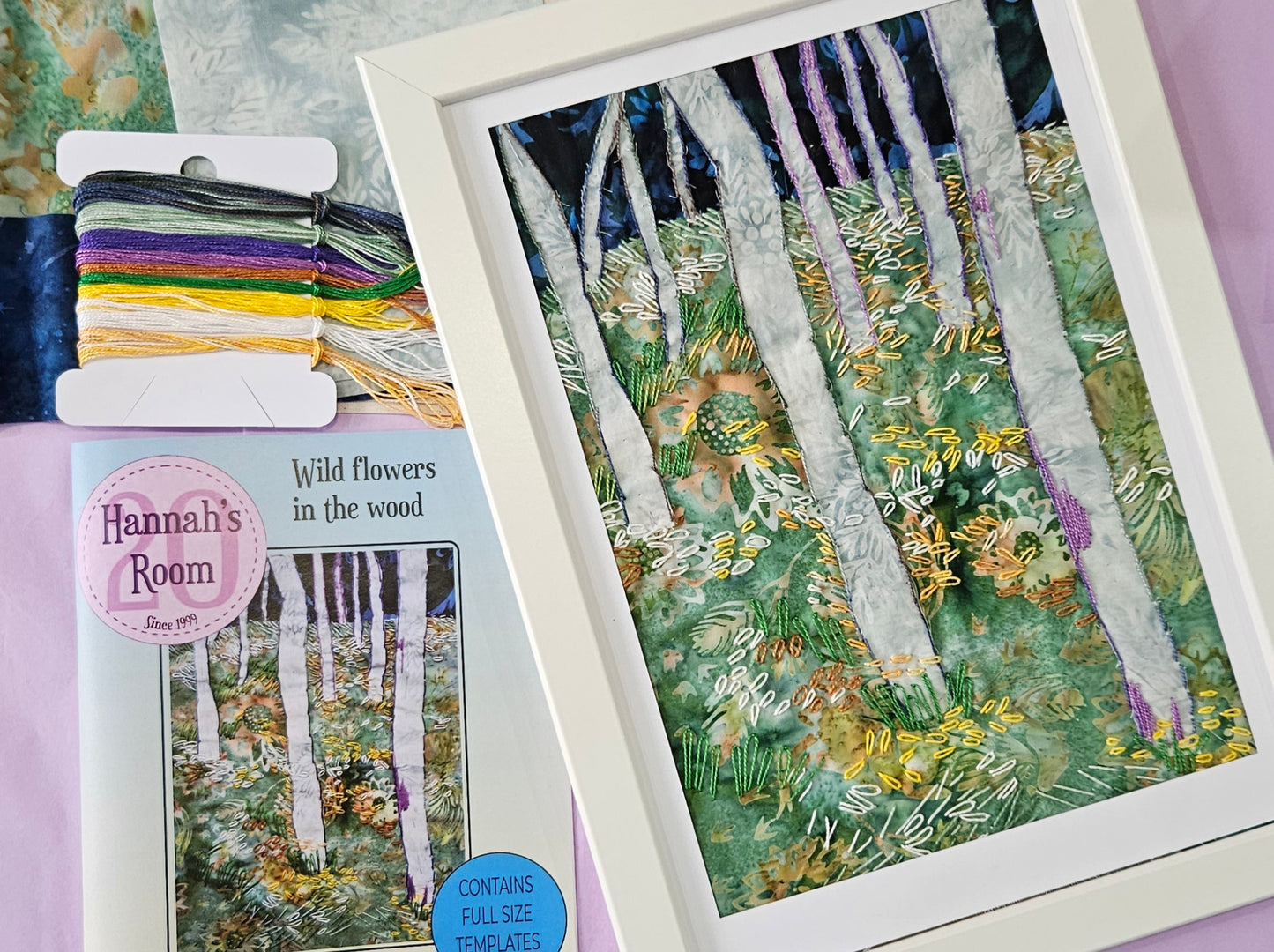 NEW 'Inspired By' Slow Stitch kit Wild flowers in the wood