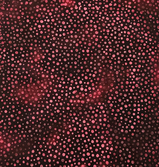 Cranberry Dots 195 Hoffman Bali Batik