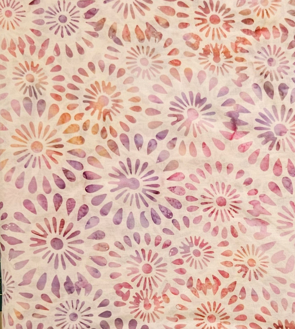 Pink Bursts Hoffman Bali Batik