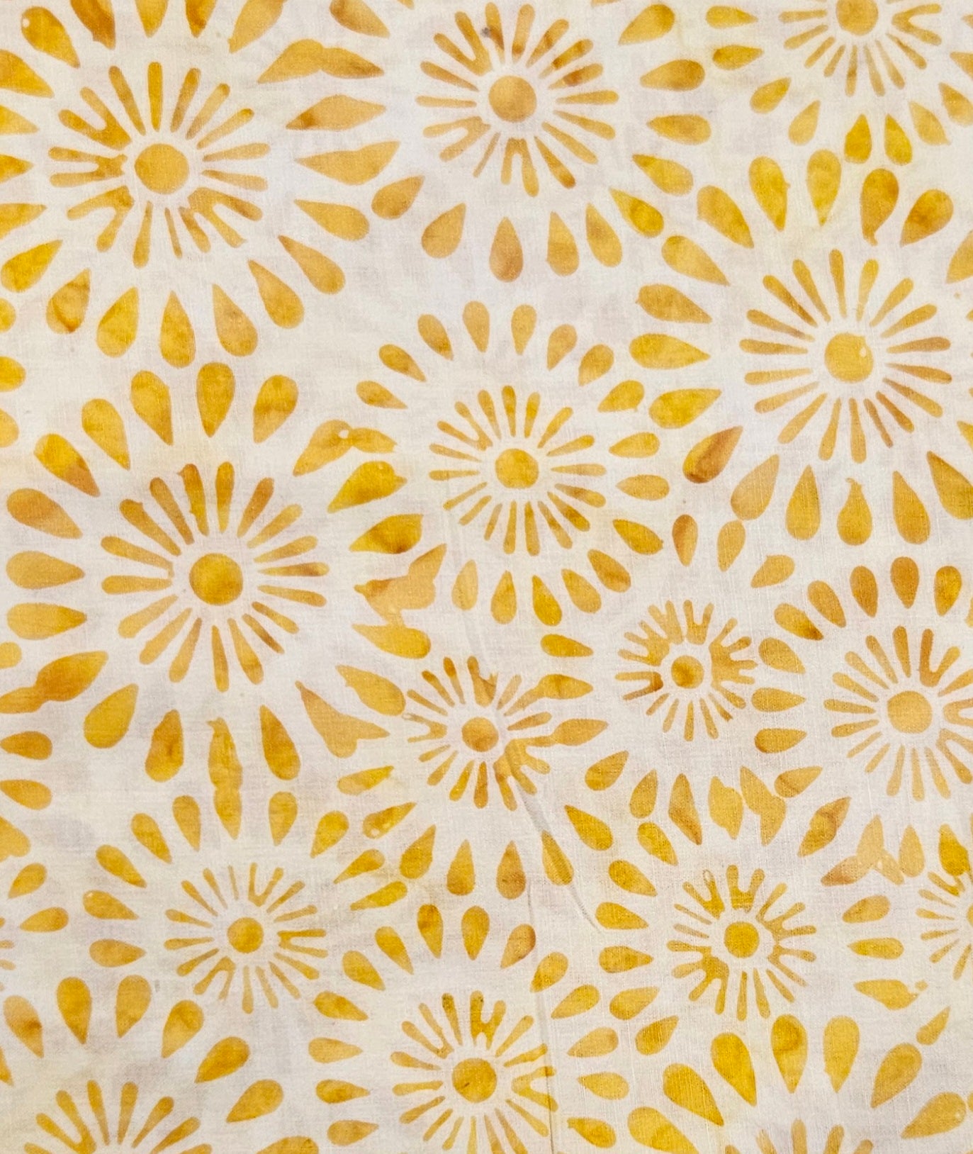 Yellow Bursts Hoffman Bali Batik