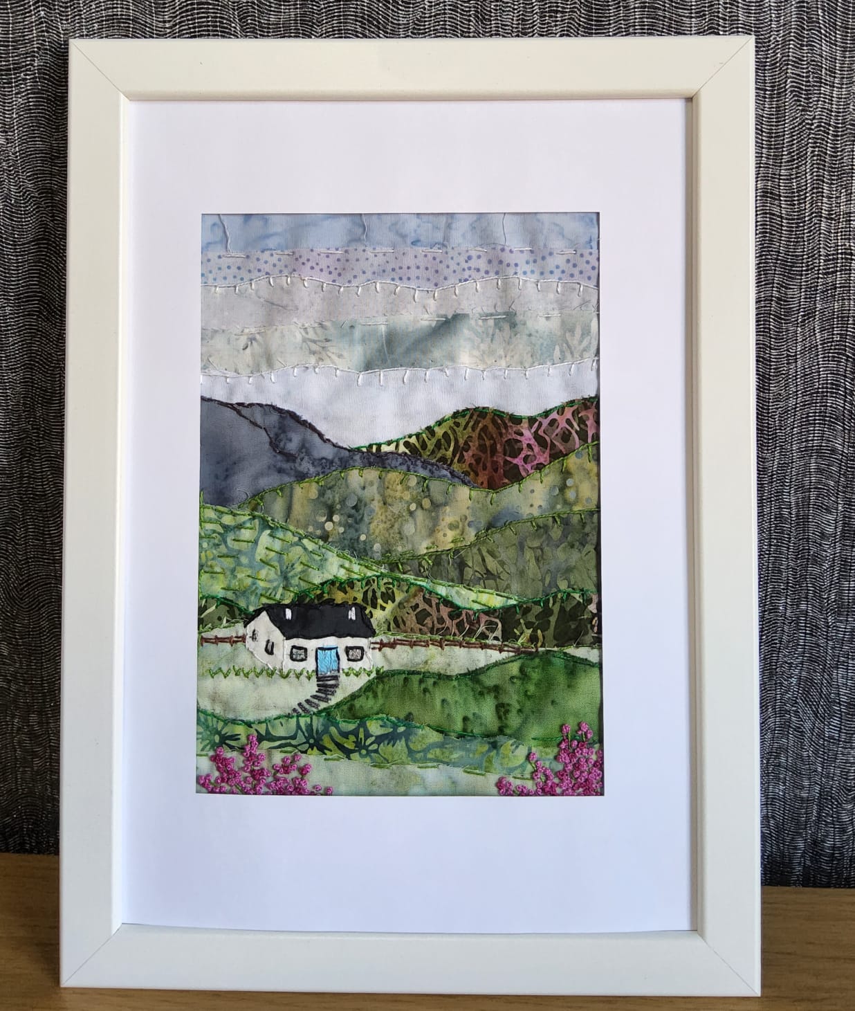 Cottage in the hills Slow Stitch Kit