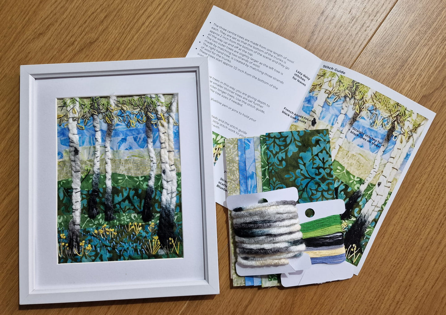 Spring Silver Birch - Slow Stitch Kit