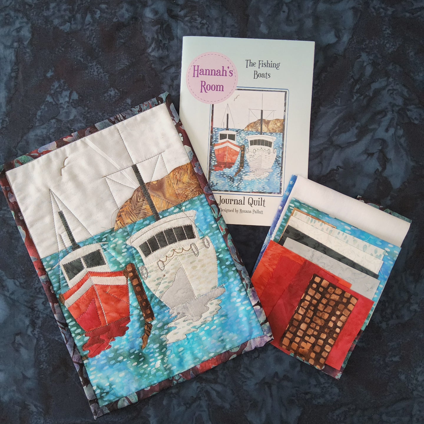 The Fishing Boats Journal Quilt Kit or Pattern