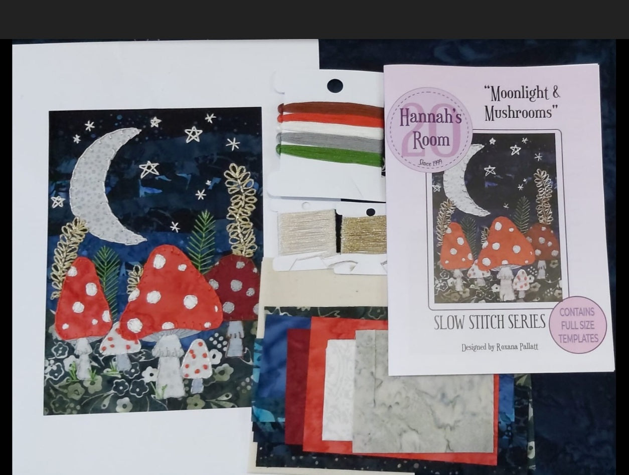 NEW Moonlight & Mushrooms Slow Stitch Kit