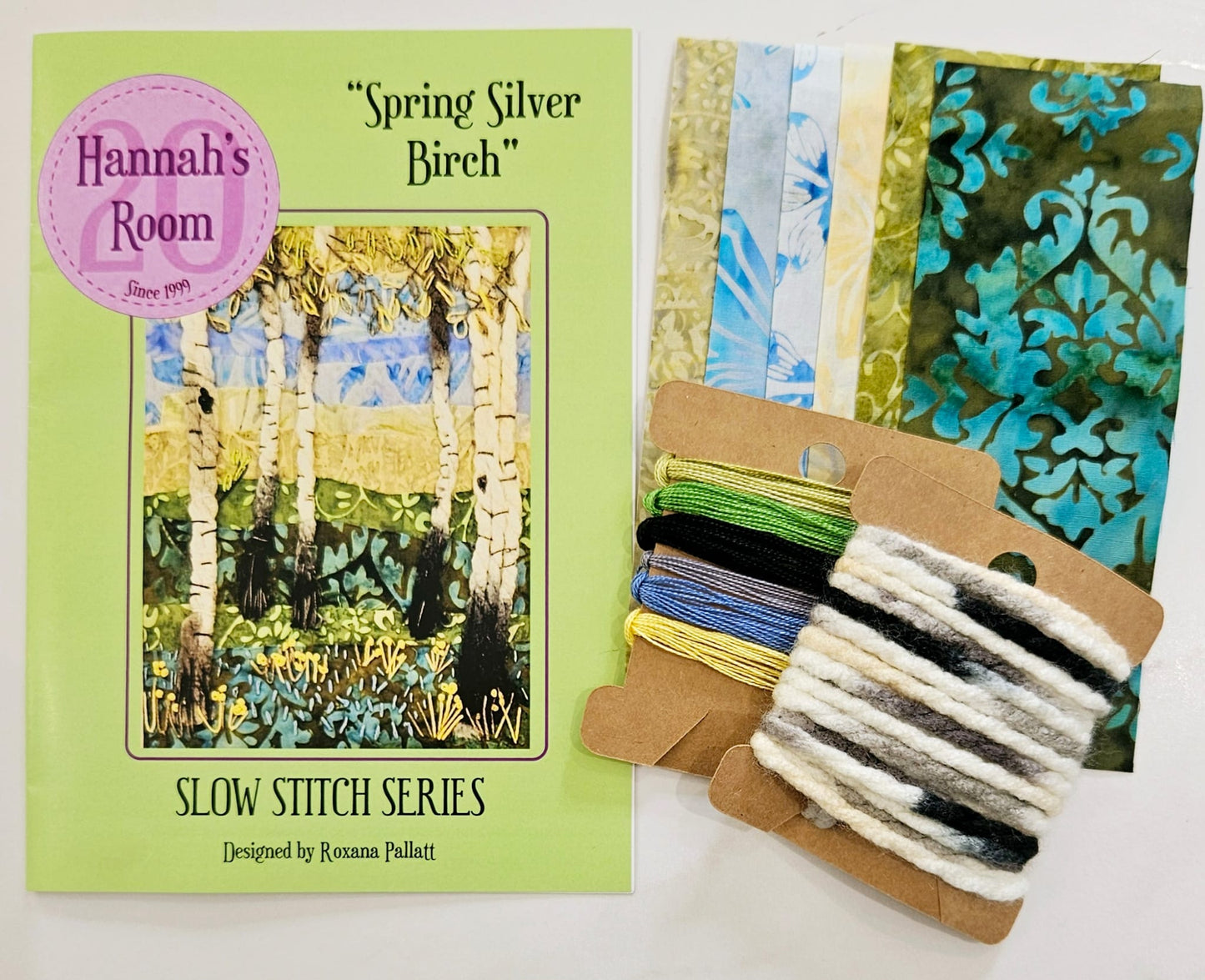 Silver Birch Four Seasons Slow Stitch Kit Collection – Spring, Summer, Autumn & Winter Woodland Textile Art