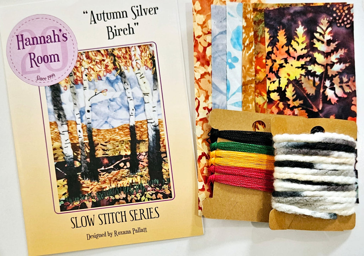 Silver Birch Four Seasons Slow Stitch Kit Collection – Spring, Summer, Autumn & Winter Woodland Textile Art