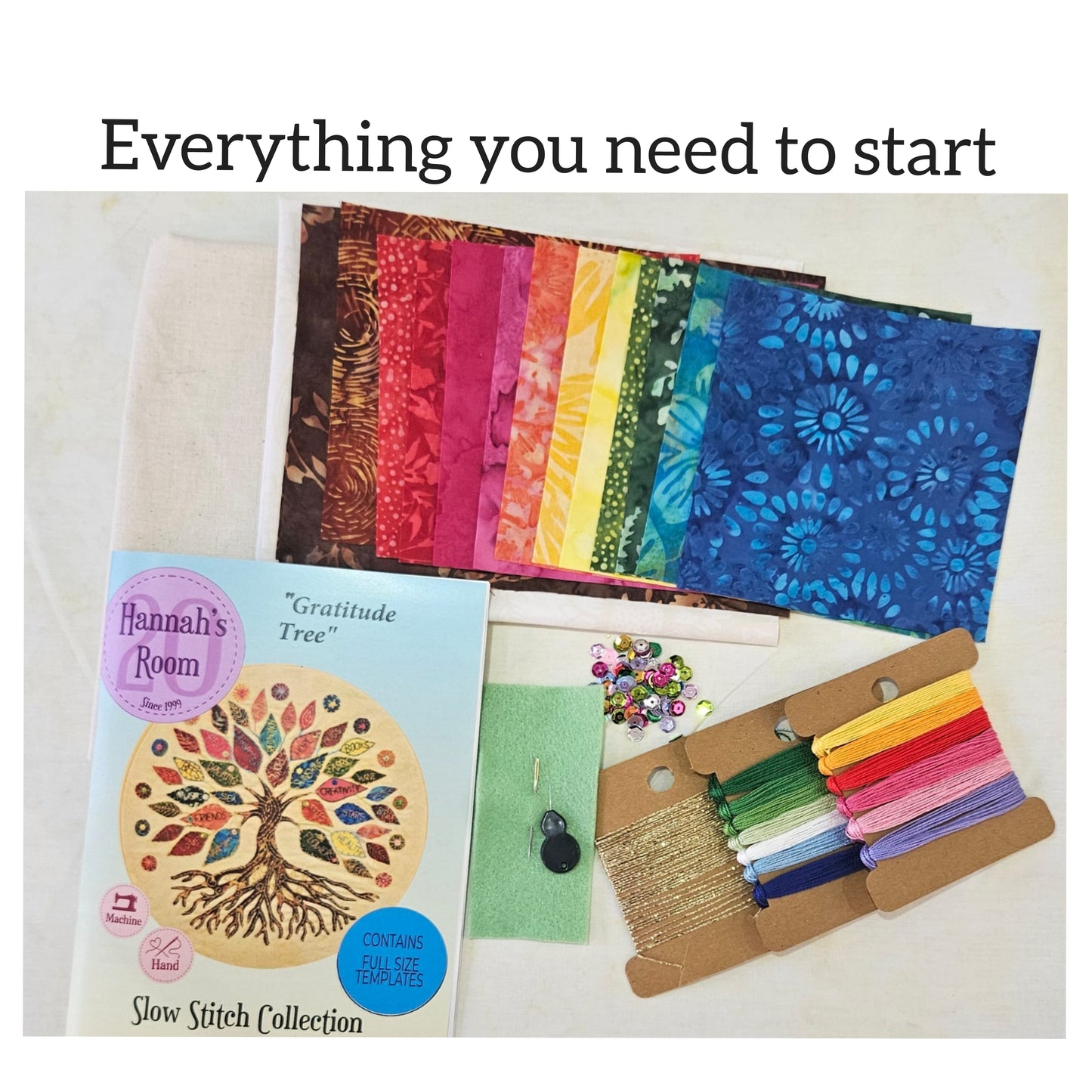 Gratitude Tree- Slow Stitch Kit