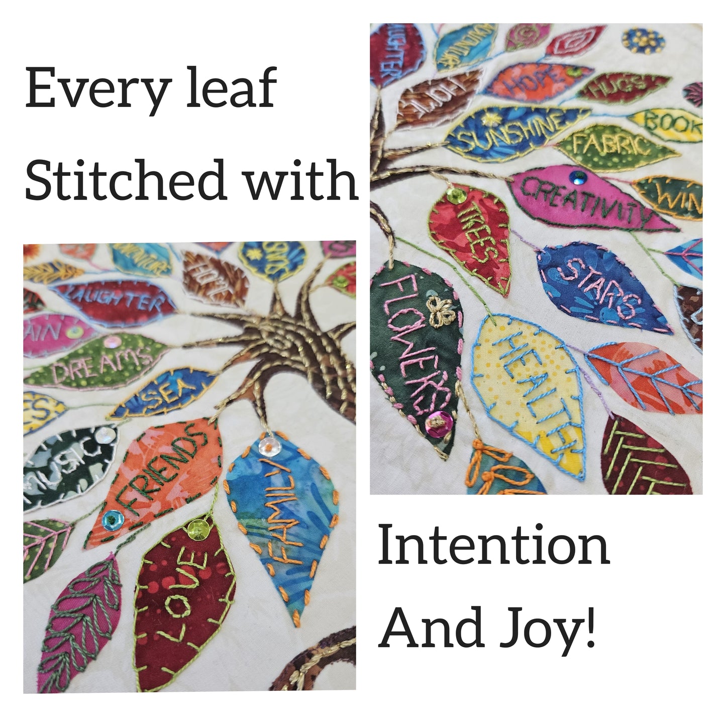 Gratitude Tree- Slow Stitch Kit