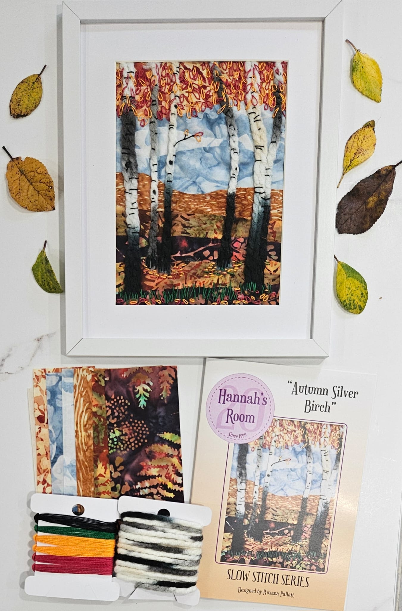 AUTUMN BUNDLE Autumn Silver Birch & The Scarecrow - Slow Stitch Kits