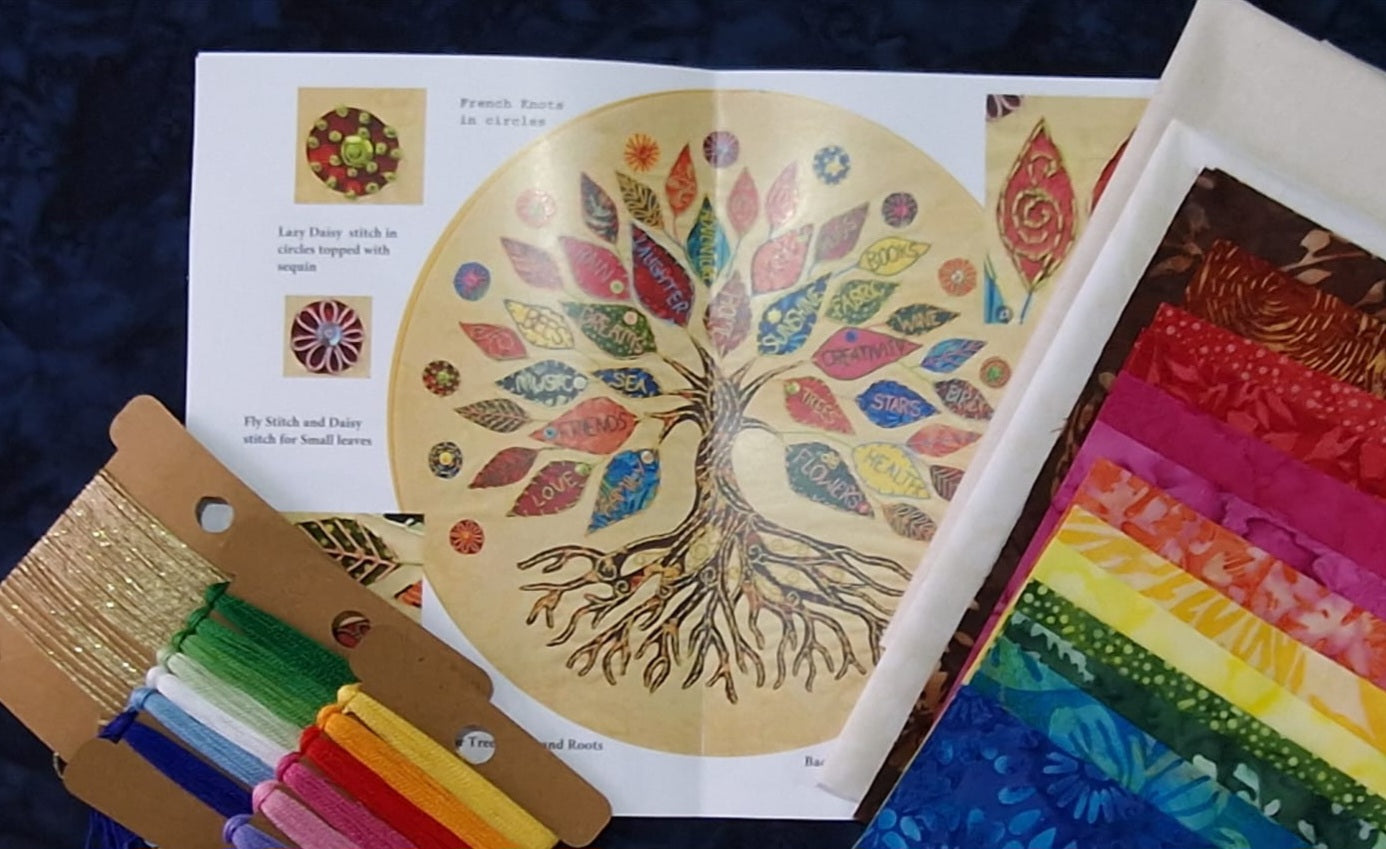 Gratitude Tree- Slow Stitch Kit