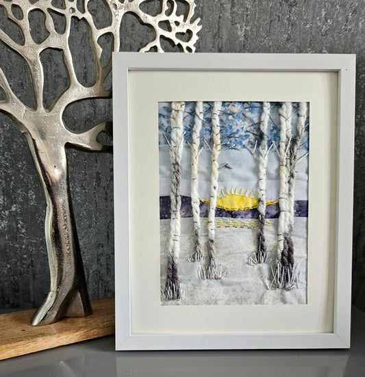 Winter Silver Birch - Slow Stitch Kit