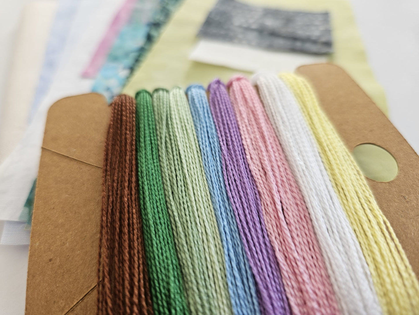 Spring Cottage Slow Stitch Kit – Hand Embroidery & Fabric Collage Project – DIY Textile Art – Relaxing Mindful Craft Gift