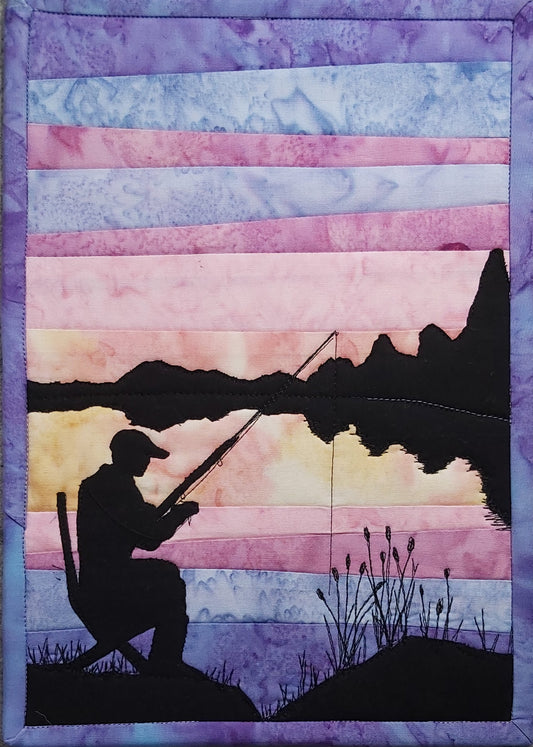 Fisherman's Reflection Journal Quilt Kit or Pattern