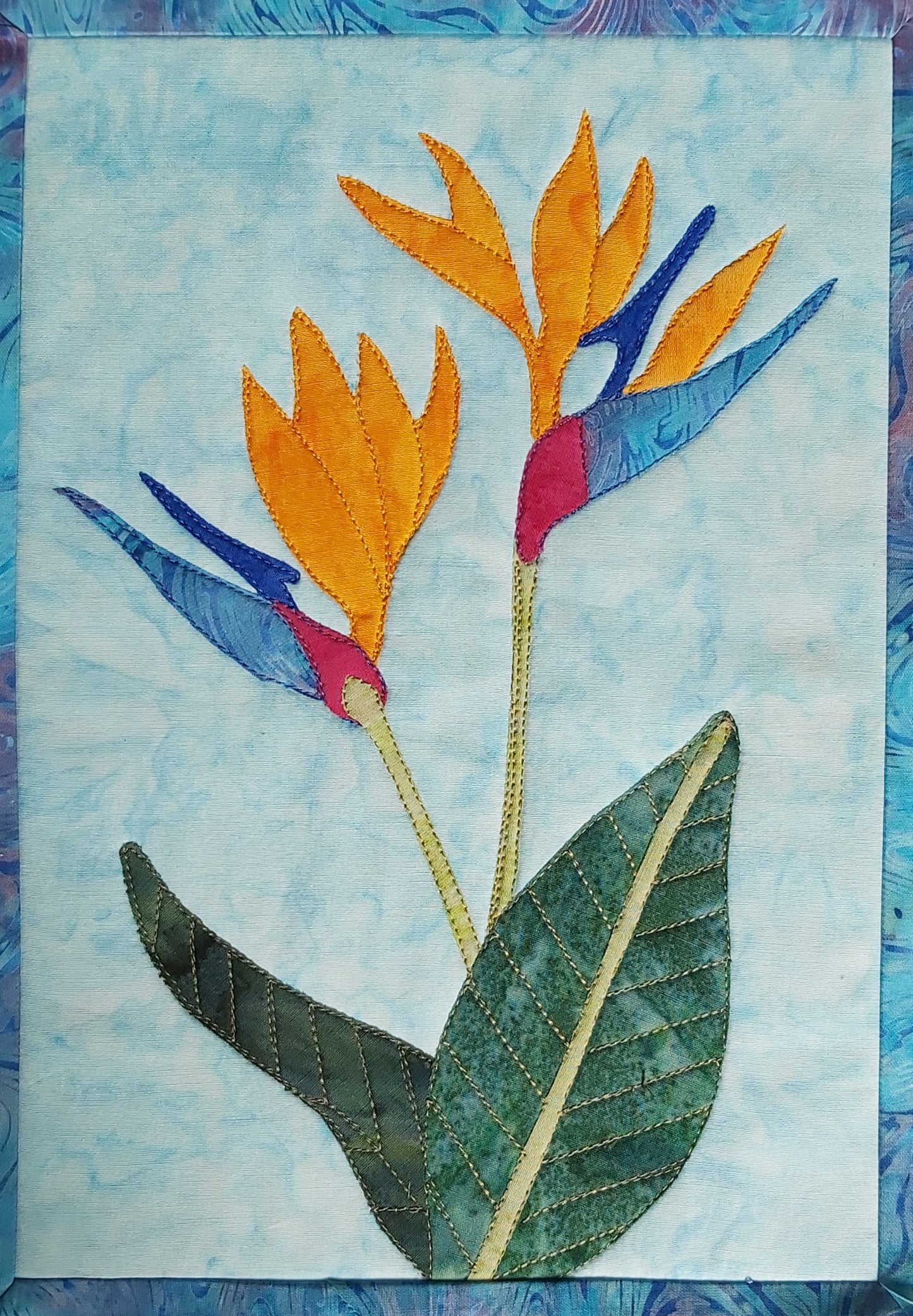 Bird of Paradise Journal Quilt Kit or Pattern