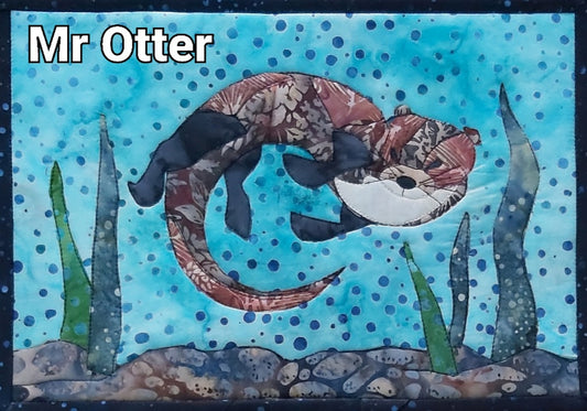 Mr Otter Journal Quilt Kit or Pattern
