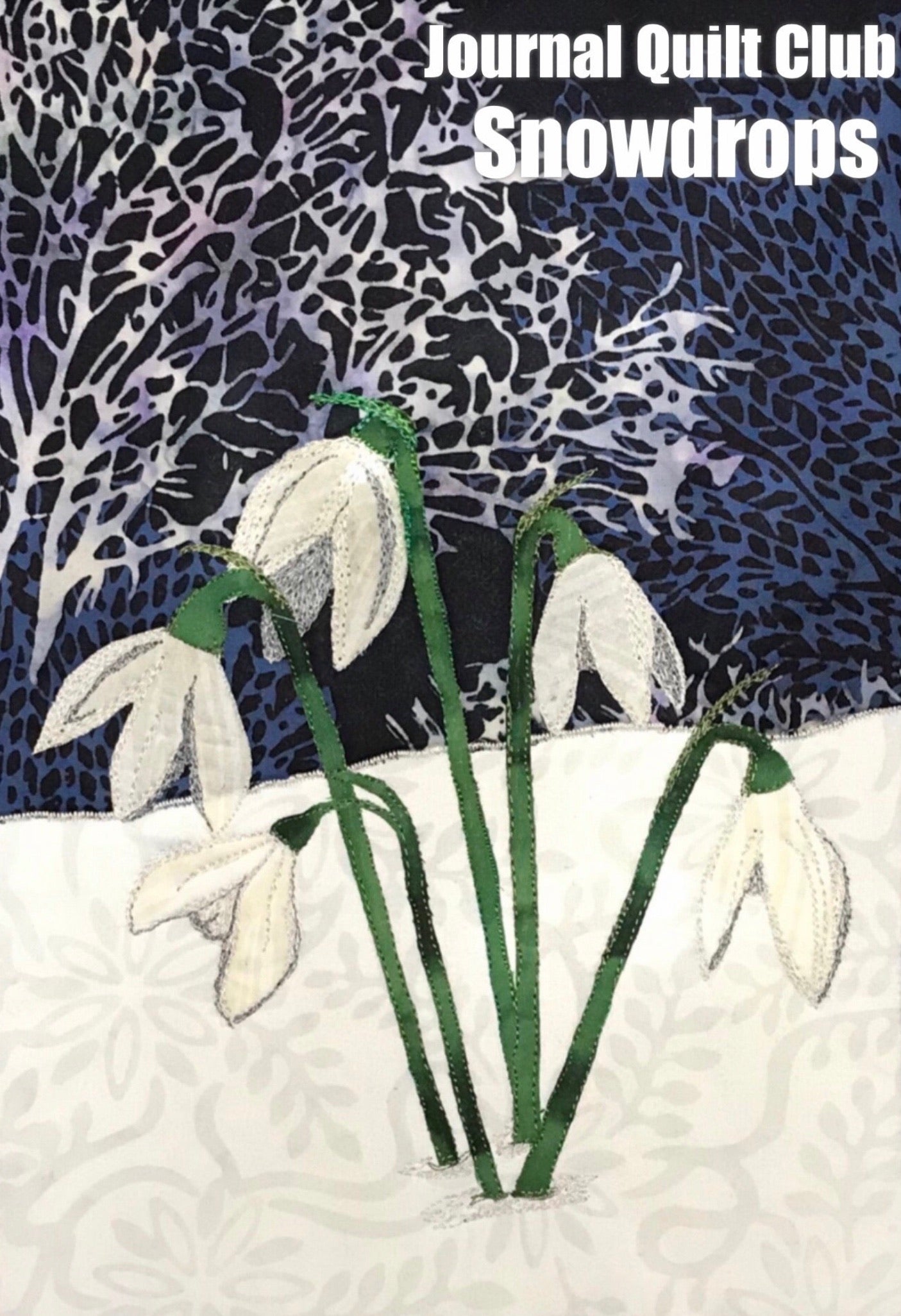 Snowdrop Journal Quilt Kit or Pattern