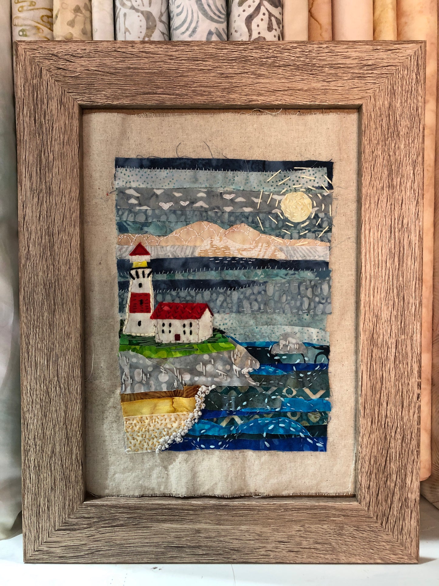 The Lighthouse Slow stitch kit