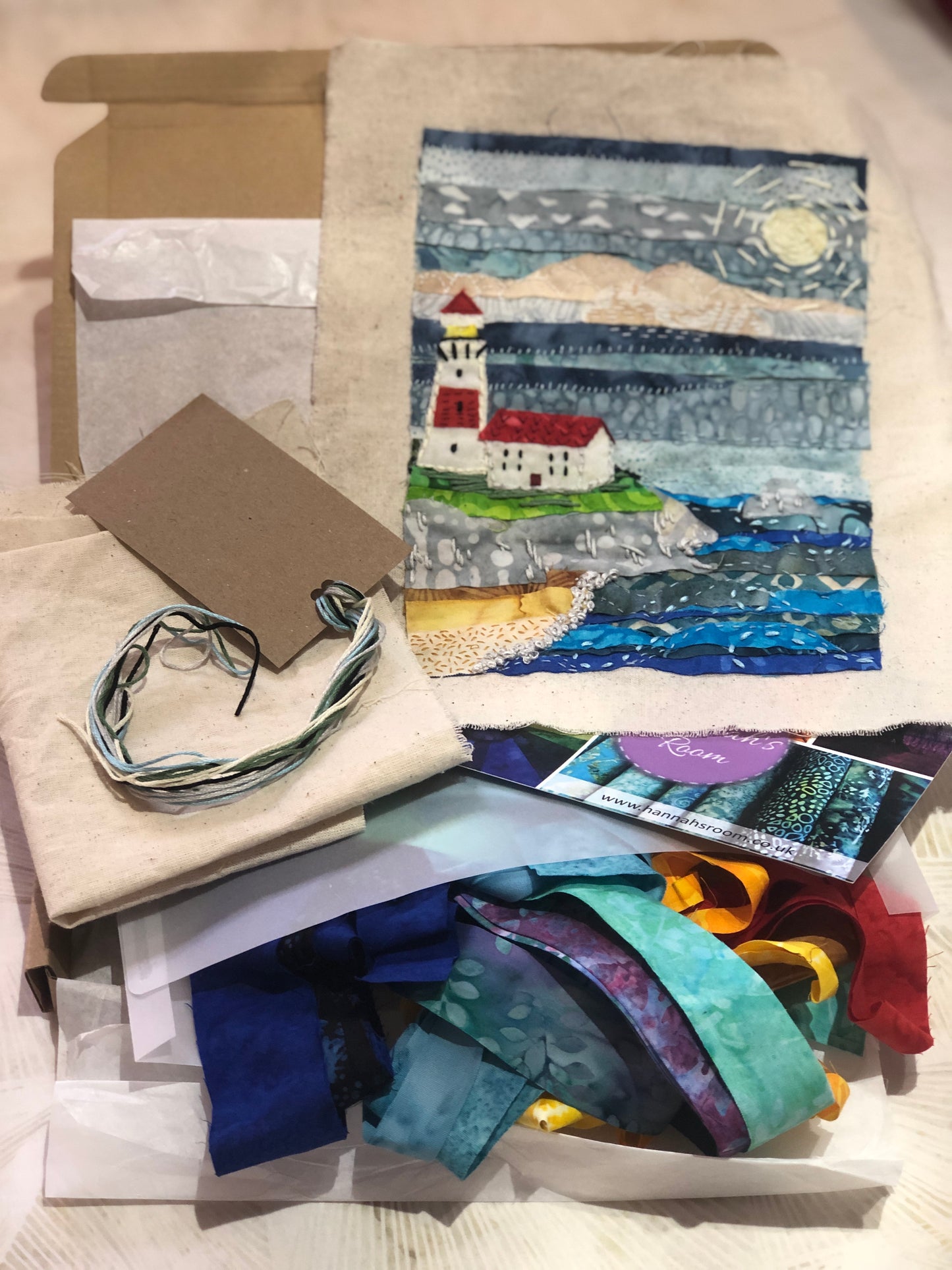 The Lighthouse Slow stitch kit