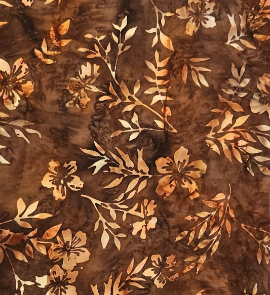 Chestnut Flowers 1 Hoffman Bali Batik