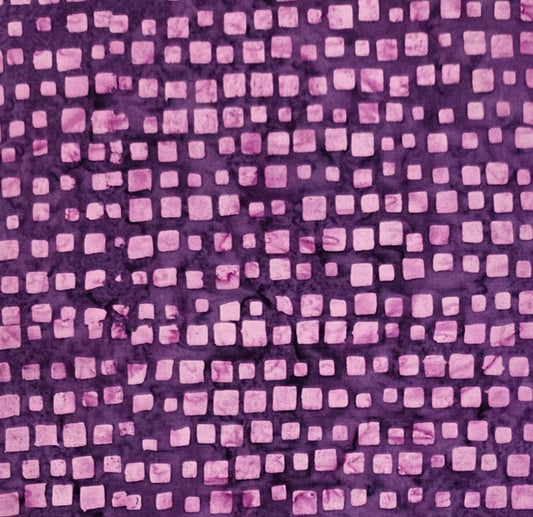 Purple Blocks Hoffman Bali Batik