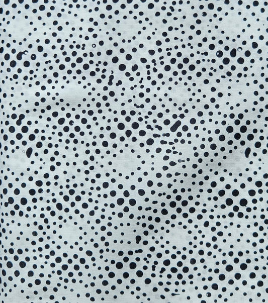 Black and White Geo Hoffman Bali Batik