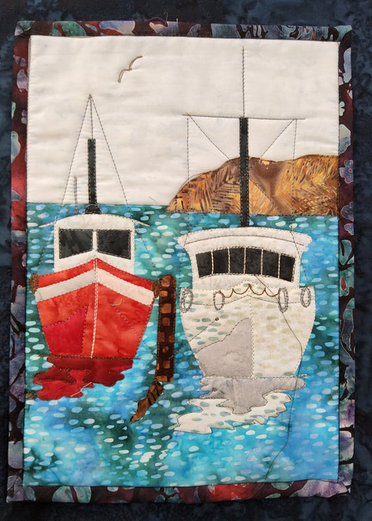 The Fishing Boats Journal Quilt Kit or Pattern