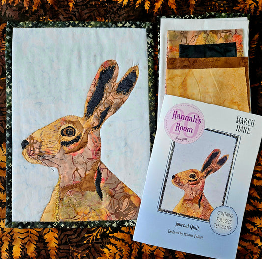 March Hare Journal Quilt Kit or Pattern
