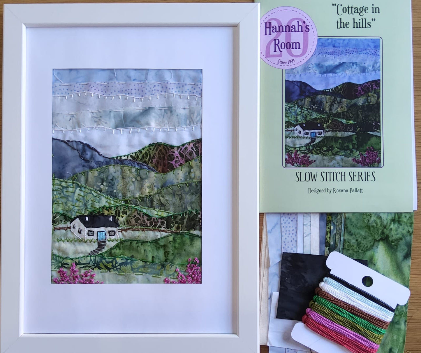 Cottage in the hills Slow Stitch Kit