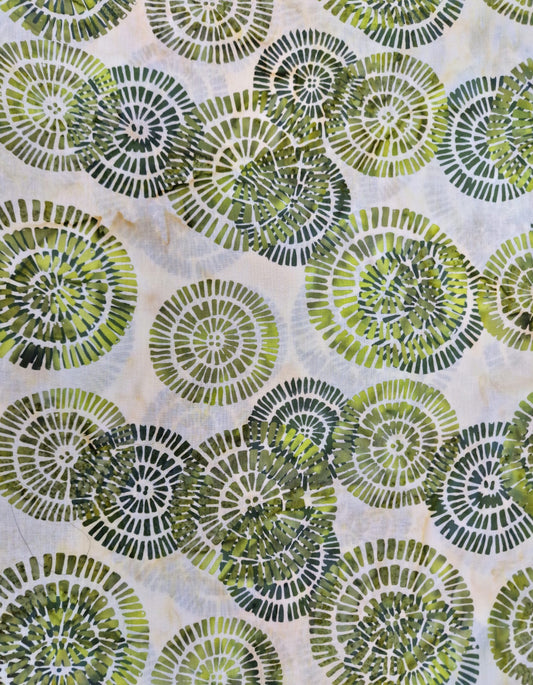 Moss Fossil Stamp Hoffman Bali Batik