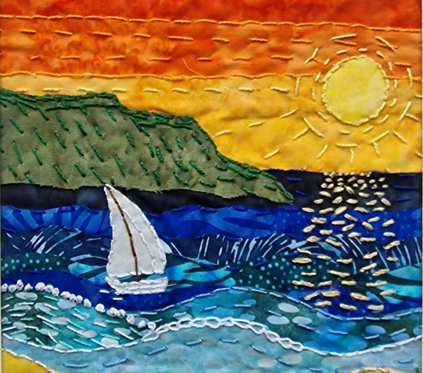 Sail away with me - Slow Stitch kit