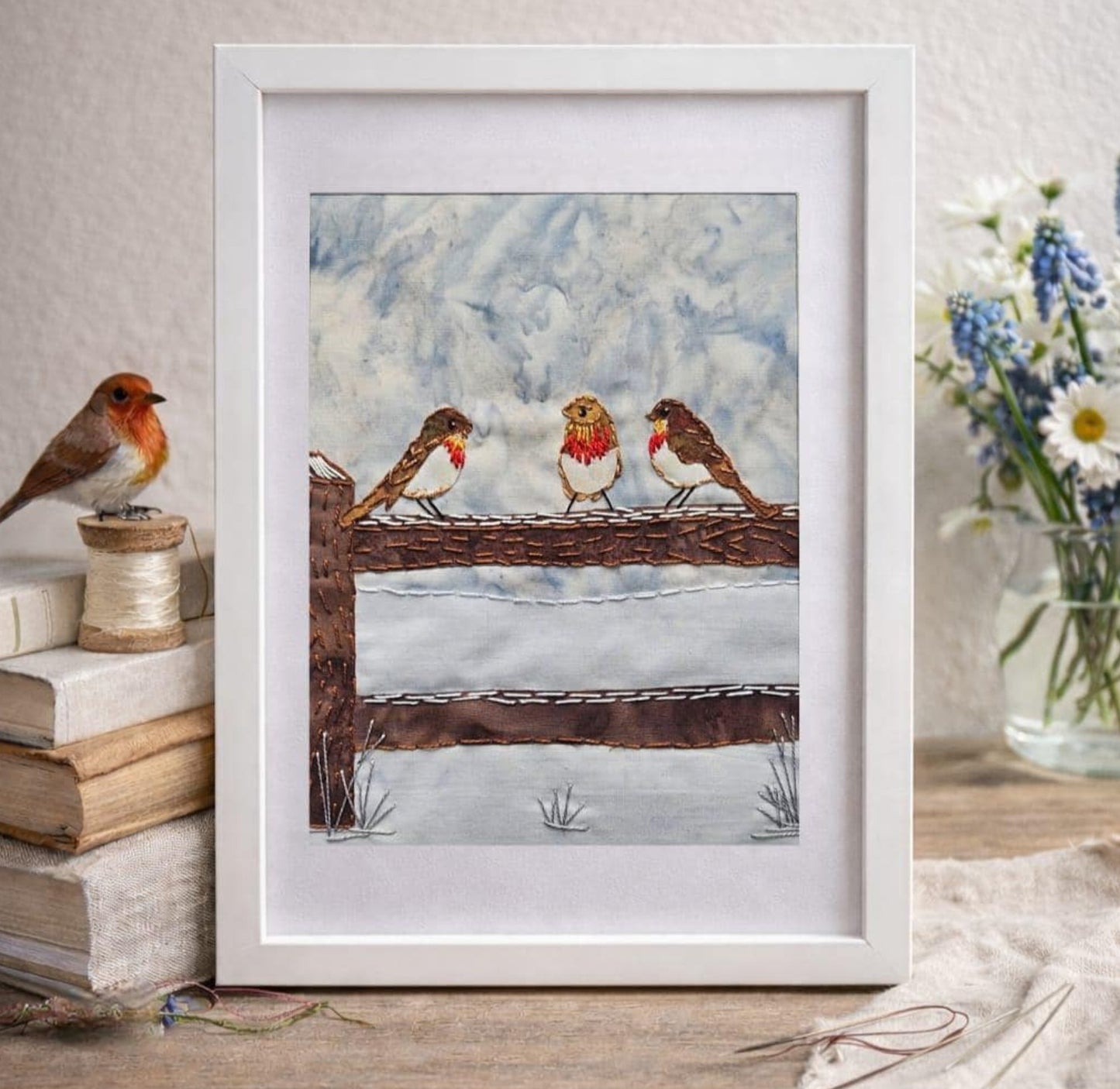Three Little Birds Slow Stitch kit