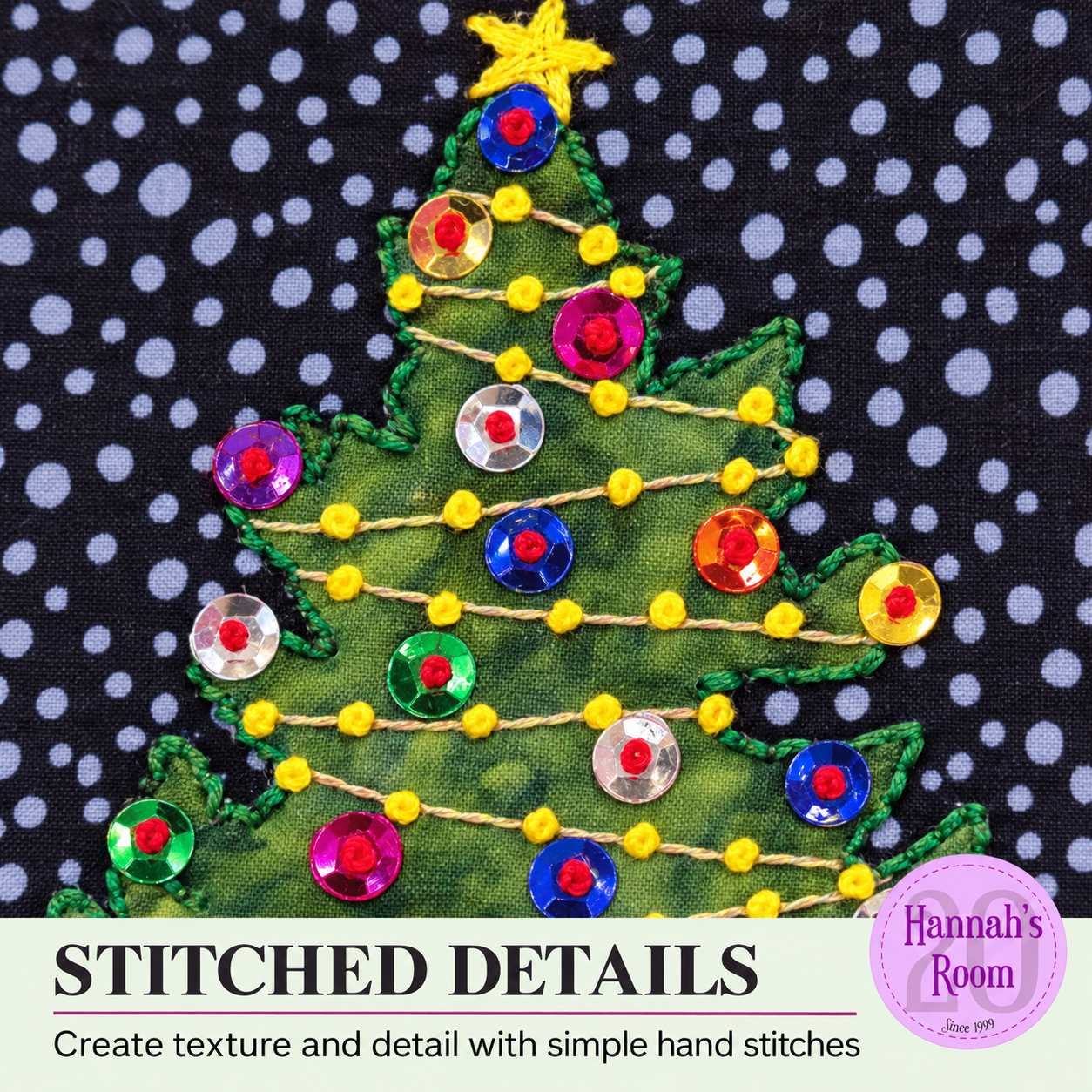 Christmas Tree Slow Stitch Pattern – Digital Download