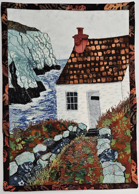 Cottage on the Cliff Journal Quilt kit or Pattern