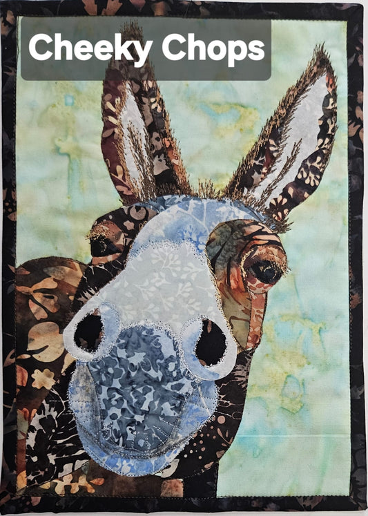 Cheeky Chops Journal Quilt Kit or Pattern