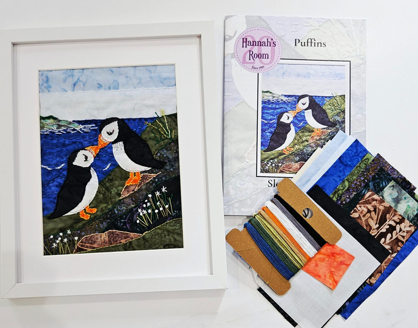 Puffins Slow Stitch kit