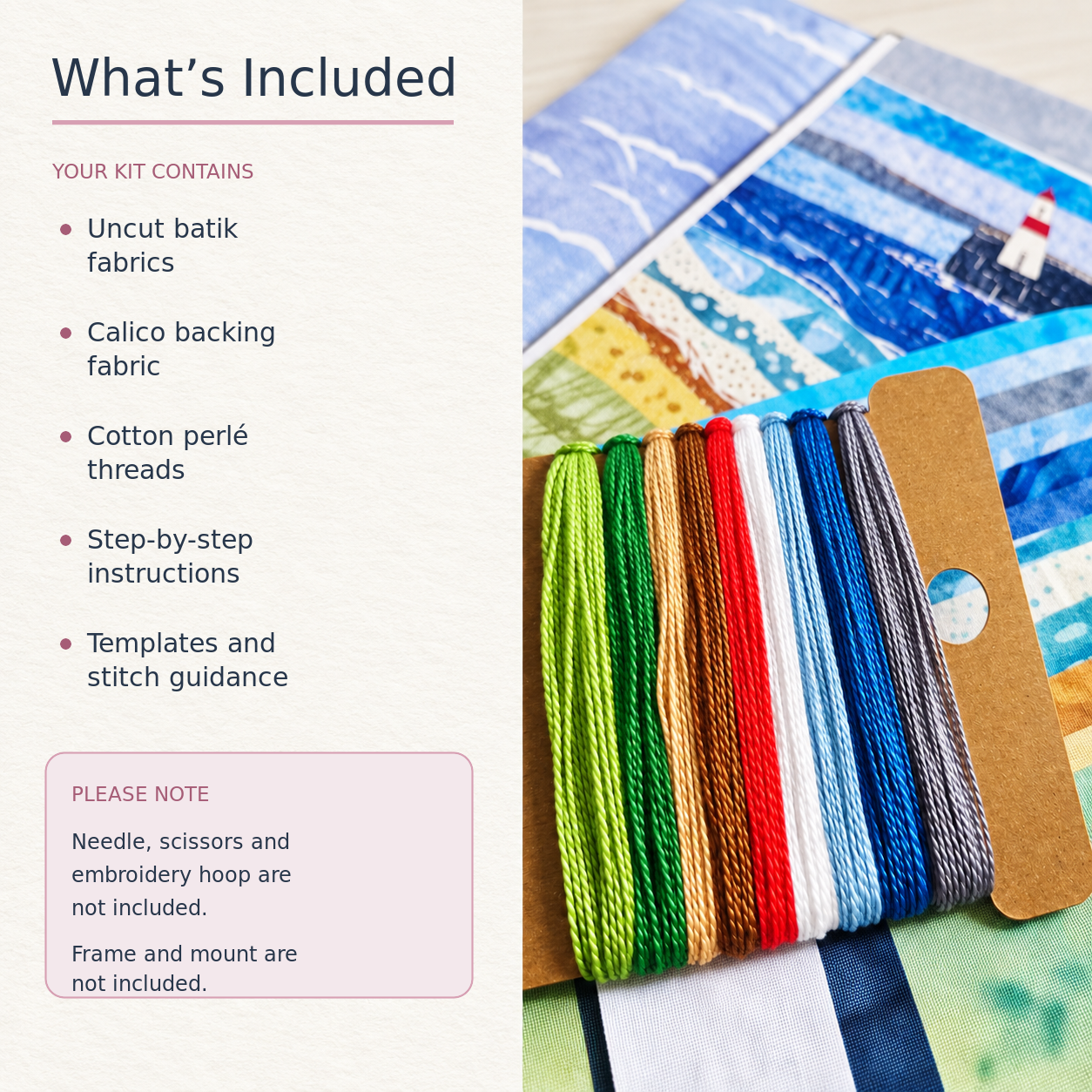 Harbour Days Slow Stitch kit