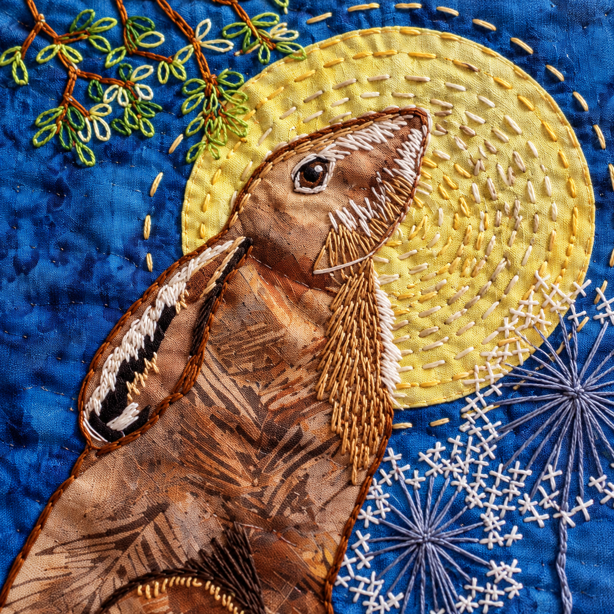 Moon Bathing - Slow Stitch Kit