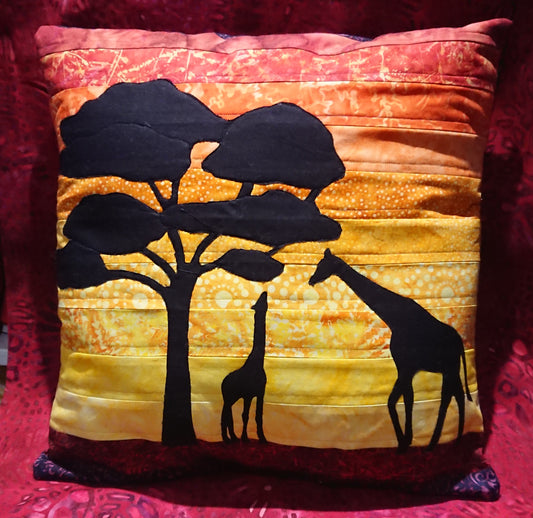 Savannah Sunrise Giraffe Pattern