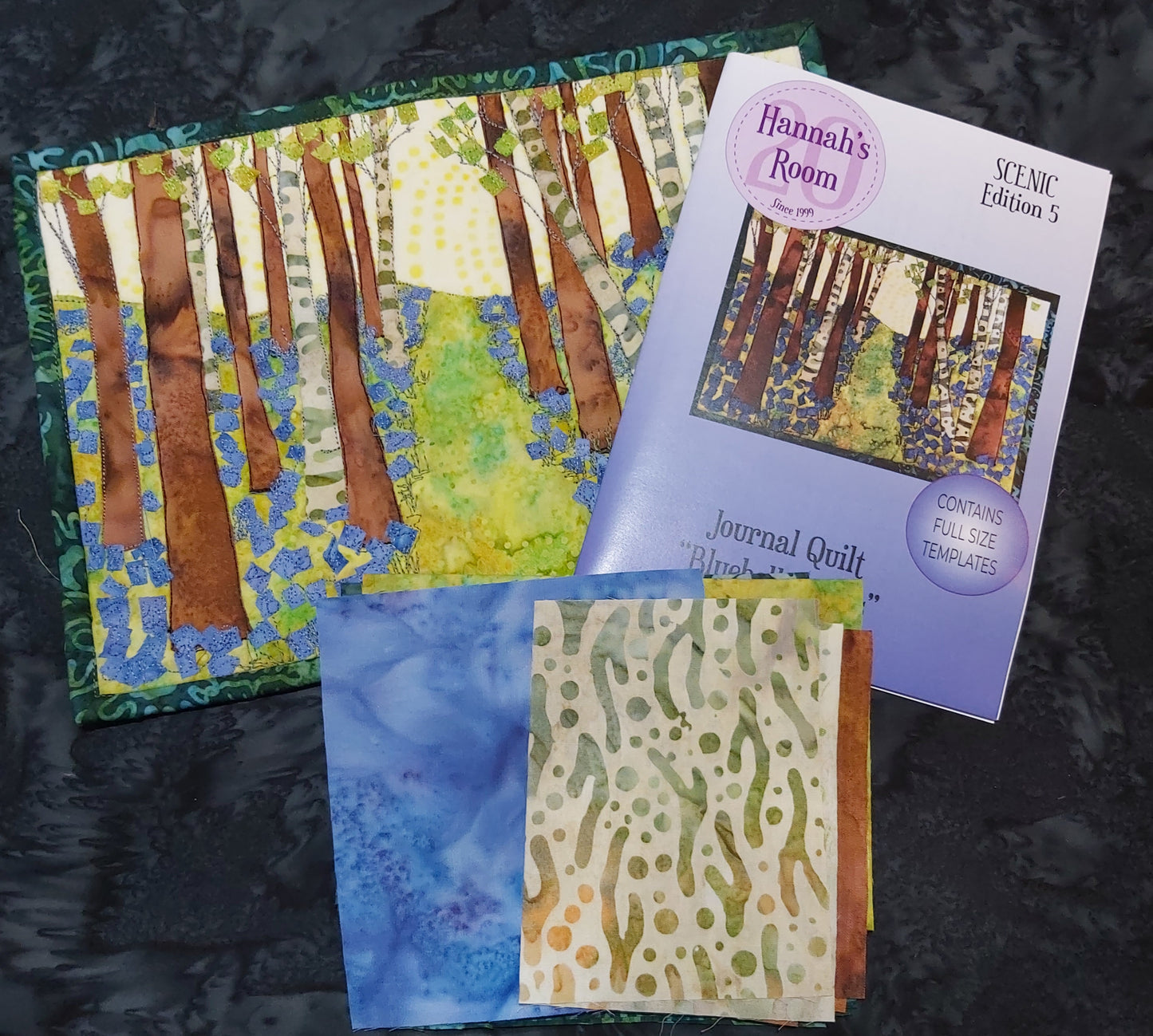 Bluebell Woods Journal Quilt Kit or Pattern