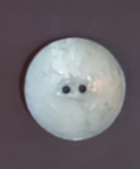 Large Circle Coconut Button - Teal Grey