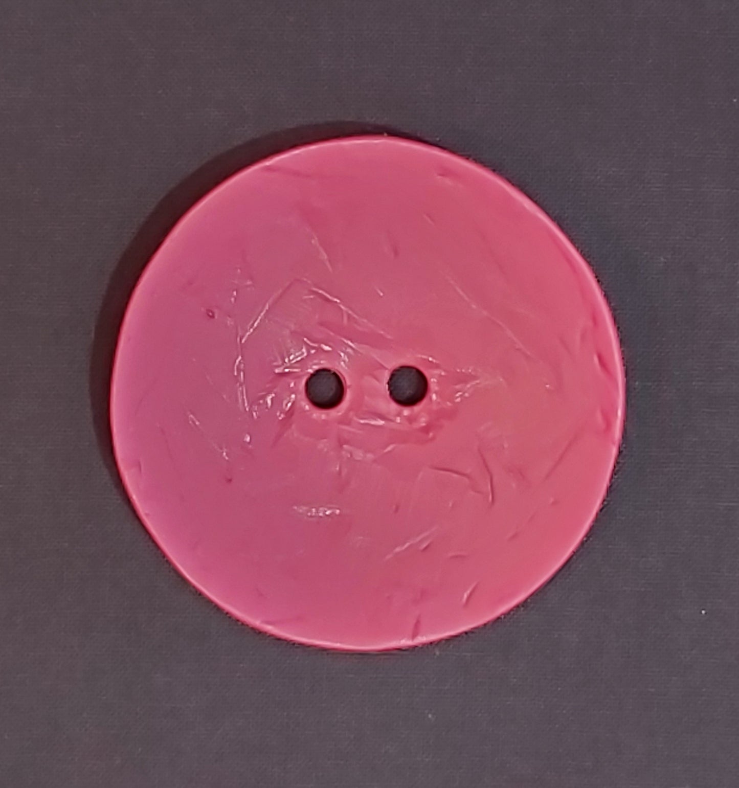 Large Circle Coconut Button - Pink