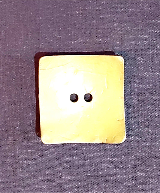 Square Coconut Button - Moss Green