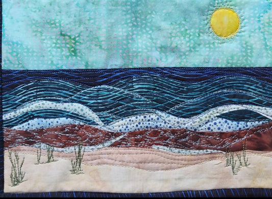 A Day at the beach Journal Quilt Kit or Pattern