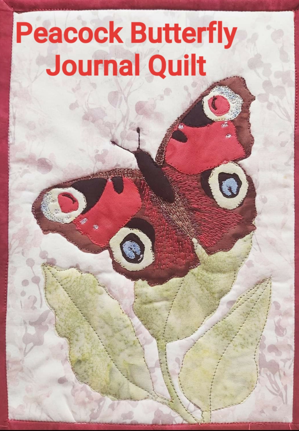Peacock Butterfly Journal Quilt Kit or Pattern