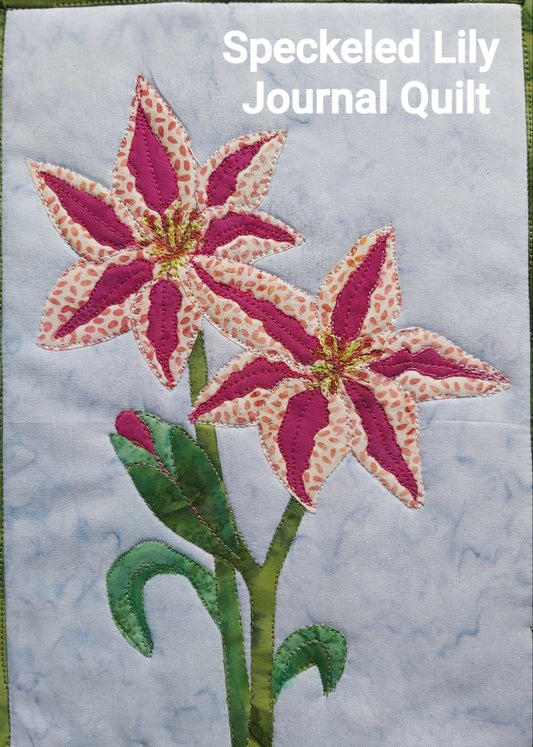 Speckled Lily Journal Quilt Kit or Pattern