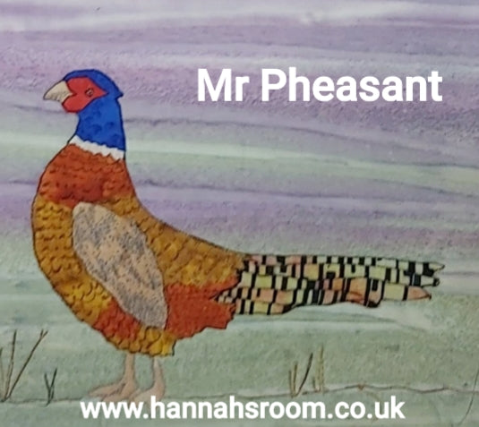 Mr Pheasant Journal Quilt Kit or Pattern