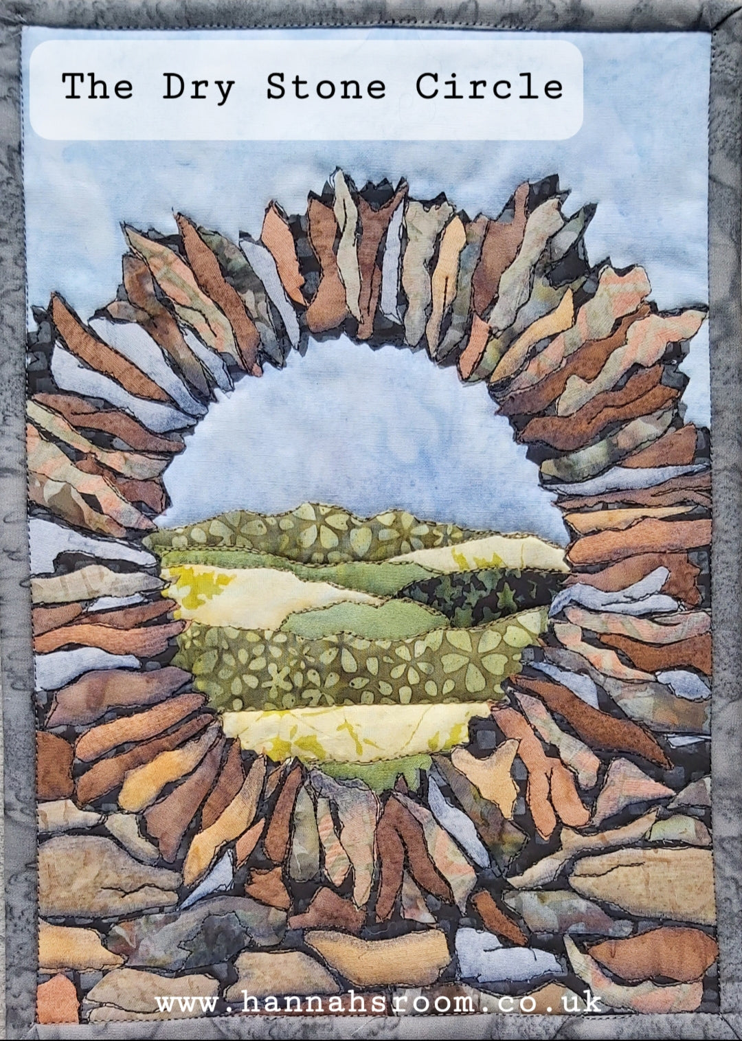 Dry Stone Circle Journal Quilt Kit or Pattern