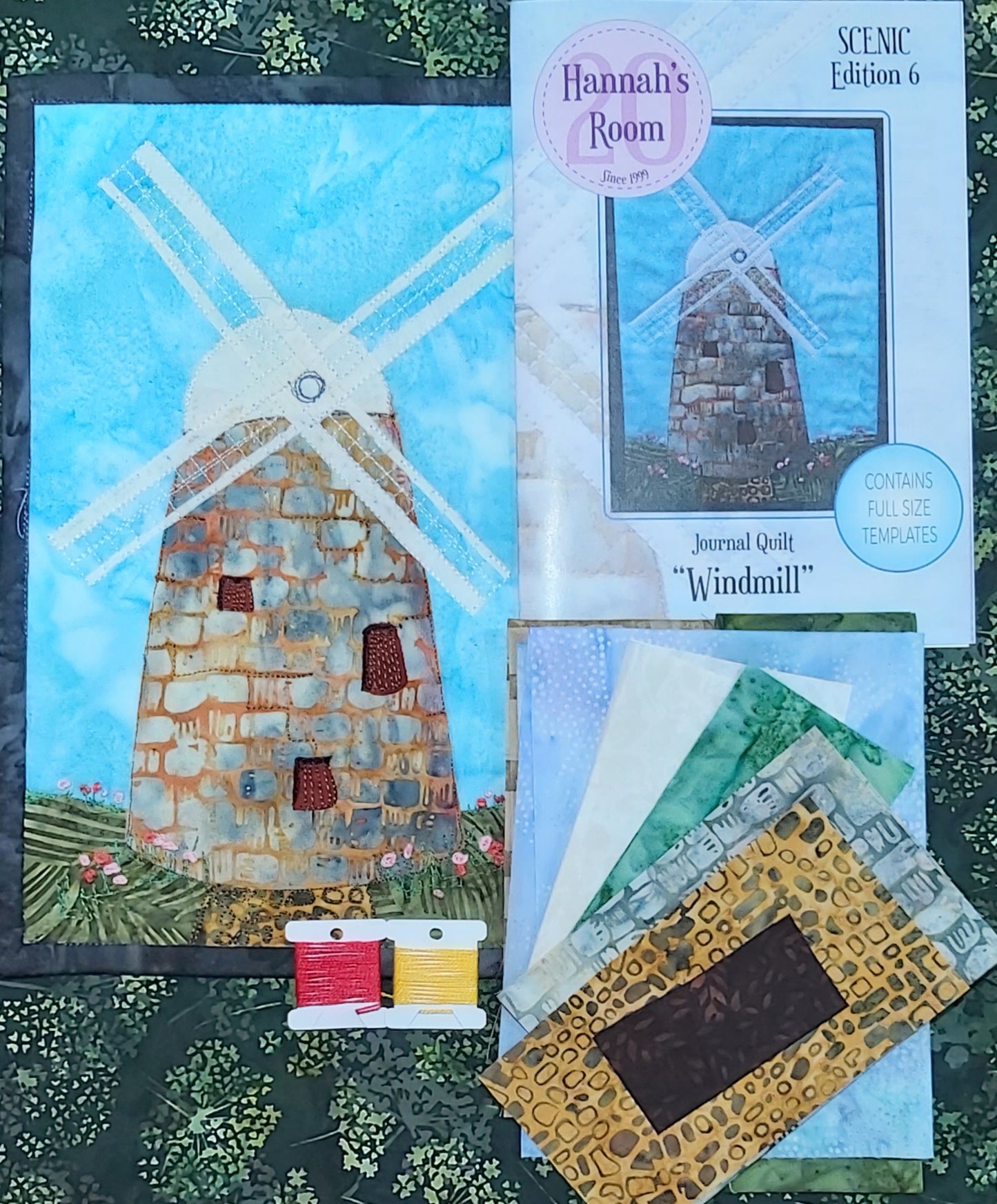 The Windmill Journal Quilt Kit or Pattern