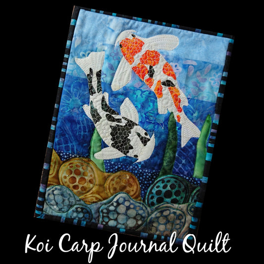 Riverside Collection Koi Journal Quilt Kit or Pattern Only